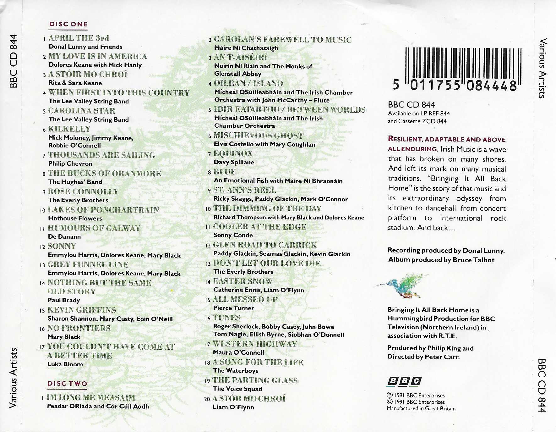 Back cover of BBCCD844